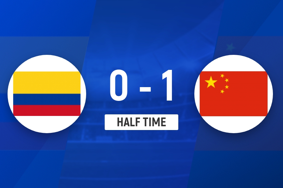 世界杯app下载-半场-U19国足1-0哥伦比亚U19 刘佳乐36秒闪击依合散扑点+精彩扑救